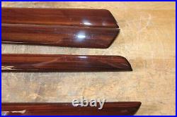 02 03 04 Cadillac Escalade Door Panel Wood Trim Molding Garnish All Set of 4