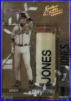 04 Donruss Set Of All Four Chipper Jones Bat Barrels 1/4 2/4 3/4 4/4