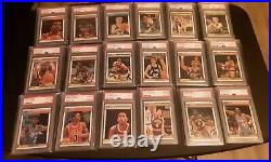 (108) 1987-88 Fleer Lot With Stickers All PSA 10 9 #40 Registry Rookies HOFers