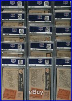 15 Card Dealer Lot All Psa 5 Ex Nq 1955 Bowman Mlb Set Builder Vintage See Zooms