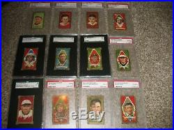 1911 T205 Gold Border Complete Set (215 Different) all Graded PSA SGC Ty Cobb
