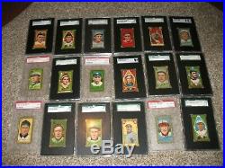 1911 T205 Gold Border Complete Set (215 Different) all Graded PSA SGC Ty Cobb