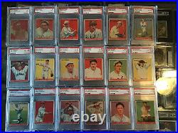 1933 GOUDEY COMPLETE SET 1-240 All GRADED BY PSA. 4 Graded RUTHS AN 2 GEHRIG