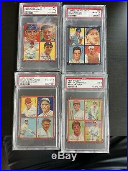 1935 Goudey 4 in 1 Complete Set BABE RUTH All PSA Graded Averages 5.85