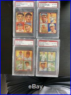 1935 Goudey 4 in 1 Complete Set BABE RUTH All PSA Graded Averages 5.85