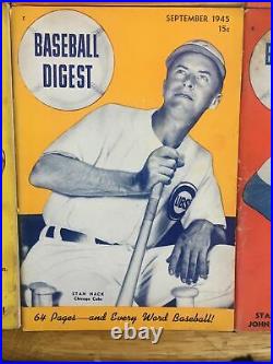 1945 Baseball Digest COMPLETE SET / ALL MONTHS MINUS NOVEMBER-DECEMBER WWII