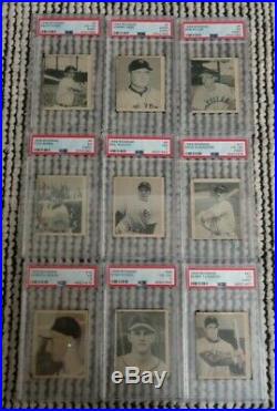 1948 Bowman Baseball Complete Card Set 1-48 All Psa Graded Sequenced #d In Order