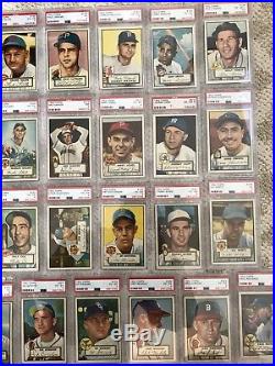 1952 Topps Baseball Card Starter Set 37 Card Lot All Psa Graded