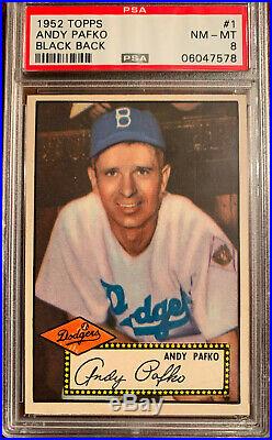 1952 Topps Partial Set All PSA 8 or better Number 17 on the Registry