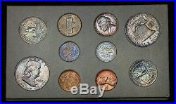 1955 Double Mint Set P, D, S with OGP All Original Coins Choice BU A+ Toning