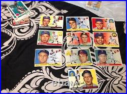 1955 TOPPS Baseball Lot of 159/206 All Different Some High #'s Great Set Starter