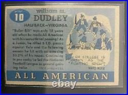 1955 Topps All-American Set Break # 10 Bill Dudley (HOF) NM-NM-MT Nice