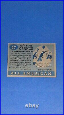 1955 Topps All American Set Break # 27 Red Grange Illinois