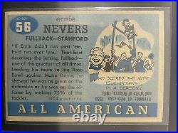 1955 Topps All-American Set Break # 56 Ernie Nevers (R) (HOF) NM+