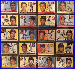 1955 Topps Baseball Complete Set Clemente, Koufax, Killebrew - All PSA 4