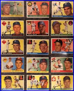 1955 Topps Baseball Complete Set Clemente, Koufax, Killebrew - All PSA 4