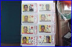 1955 Topps Brooklyn Dodgers (18) complete team set all cards are PSA