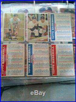 1957 Topps Baseball Complete Set Clean Mantle + All 4 Checklists Overall Ex/ex+