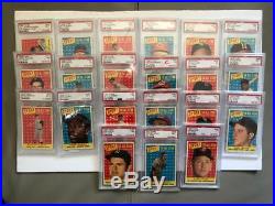 1958 Topps All Star Complete Set! ALL PSA 7! Mickey Mantle, Ted Williams, etc