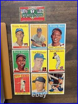 1958 Topps Baseball Complete Set Mantle Maris Aaron Mays + ALL STARS
