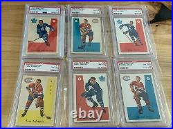 1959-60 Parkhurst Hockey Card Set (50), All Graded PSA 7 or higher, Avg. 7.521
