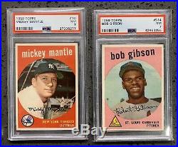1959 Topps Hi-Grade COMPLETE SET Mantle Mays Clemente Aaron Gibson, ALL PSA 7++