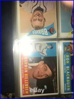 1960 TOPPS BASEBALL COMPLETE SET All 572 cards EX Cond(3 Graded). Very clean set