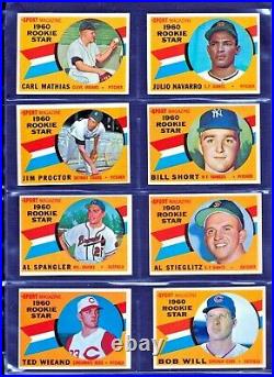 1960 Topps Baseball SET BREAK LOT OF 24 ALL STAR ROOKIES H18
