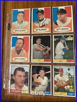 1961 Topps baseball complete set (587) graded Mantle & Clemente & all high #'s