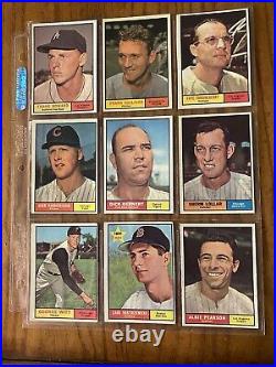 1961 Topps baseball complete set (587) graded Mantle & Clemente & all high #'s