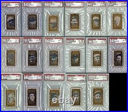 1963 Bazooka All-Time Greats GOLD Set PSA #3 All-Time Finest, #2 Current Finest