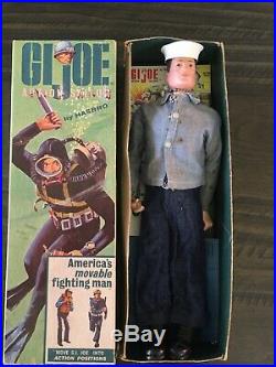 1964 Gi Joe Action Sailor Set 7600 In Box All Original WithDog Tag and Paperwork
