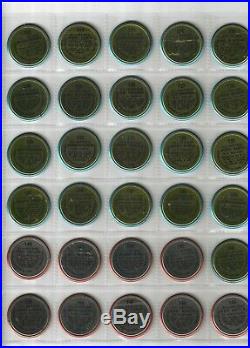 1964 Topps Baseball Coins Complete Set Of 166 (all Coins Scanned) Ex
