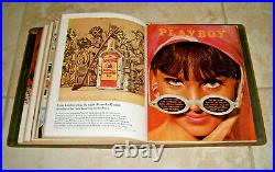 1965 Playboy Magazine Complete Full Year Set (All 12 Issues) in Original Binders