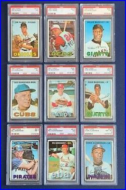 1967 Topps Baseball Complete Set 1-609 All Graded Psa 7 + Near Mint Registry #40