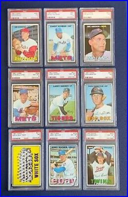 1967 Topps Baseball Complete Set 1-609 All Graded Psa 7 + Near Mint Registry #40