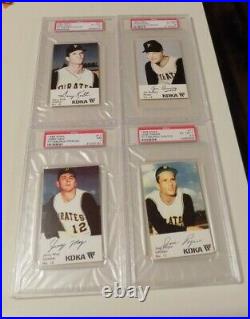 1968 Kdka Pittsburgh Pirates Complete Set 23 Cards Graded / #3 Psa All Time