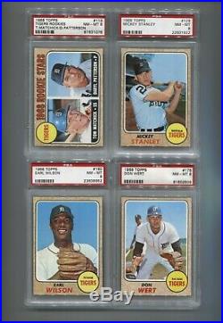 1968 Topps Detroit Tigers Compete Team Set- All are PSA 8 or higher