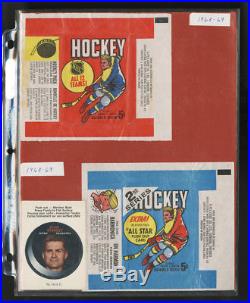 1968 to 1994 O-PEE-CHEE HOCKEY WAX PACK WRAPPERS COMPLETE SET ALL SERIES (44)