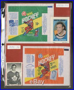 1968 to 1994 O-PEE-CHEE HOCKEY WAX PACK WRAPPERS COMPLETE SET ALL SERIES (44)