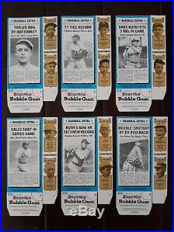 1969 1970 TOPPS BAZOOKA All Time Greats Set 12 Boxes BABE RUTH Gehrig TY COBB ++