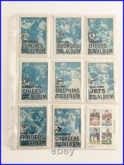1969 Topps Football Mini 4 in 1 Panels EX-NM Complete Set + All Albums + 2 PSA