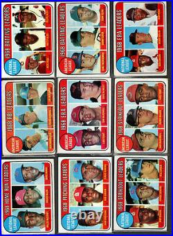 1969 topps baseball complete set all cards 1-664