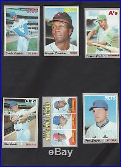 1970 Topps complete set NM/MT gorgeous set aaron, clemente, kaline all graded 7s
