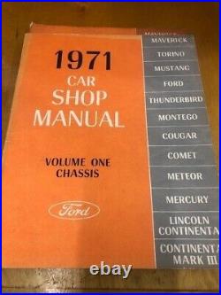 1971 Ford Original 7-set Shop Manual For All Ford Models-used In Good Condition