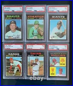 1971 Topps Baseball Complete Set 1-752 All Graded Psa 7 + Near Mint Registry #28