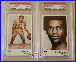 1972 Icee Bear Complete Set All PSA 8 or 9 West Maravich Chamberlain Robertson
