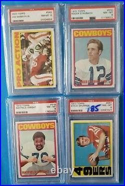 1972 topps football complete PSA Graded Set, All 8 And 9s, Only One Qualifier