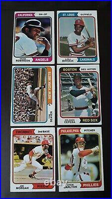 1974 Topps Baseball Complete Set+ All Traded+team Checklists, In Pages &binder