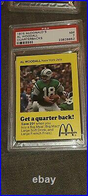 1975 McDonald's Quarterback Set Of 4 All PSA Graded